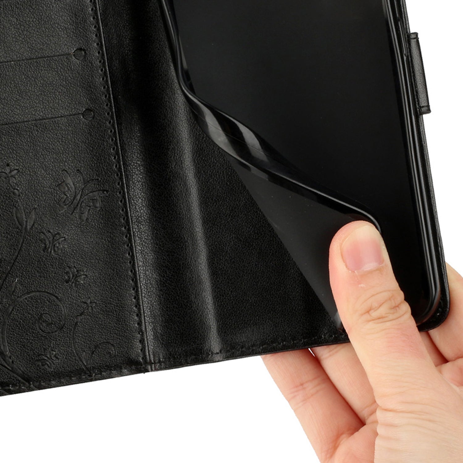 For Google Pixel 9 Pro Cell Phone Case Butterfly Imprinted Anti-scratch Leather Wallet Cover For Google Pixel 9 Pro Cell Phone Case Butterfly Imprinted Anti-scratch Leather Wallet Cover